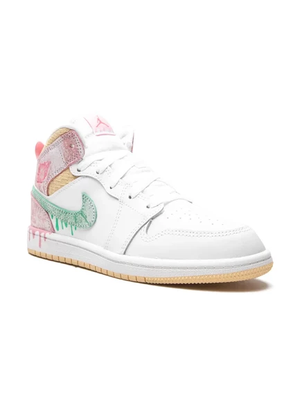 Кроссовки для мальчиков Jordan Kids 1 Mid SE, белые