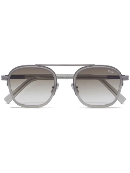 Мужские солнцезащитные очки Zegna Orizzonte I, серые