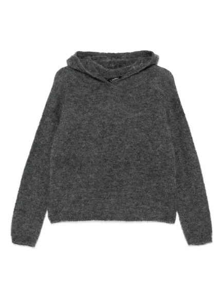 Женское худи S. Max Mara с капюшоном, серое