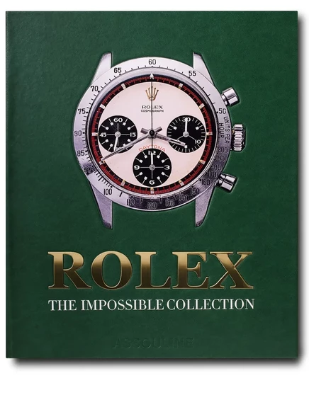 Книга Assouline Rolex: The Impossible Collection в кожаном футляре, зеленая