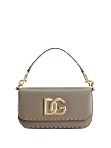 Кожаная сумка Dolce & Gabbana через плечо neutrals