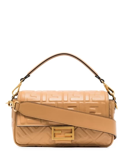 Сумка через плечо из багета с тиснением логотипа FENDI