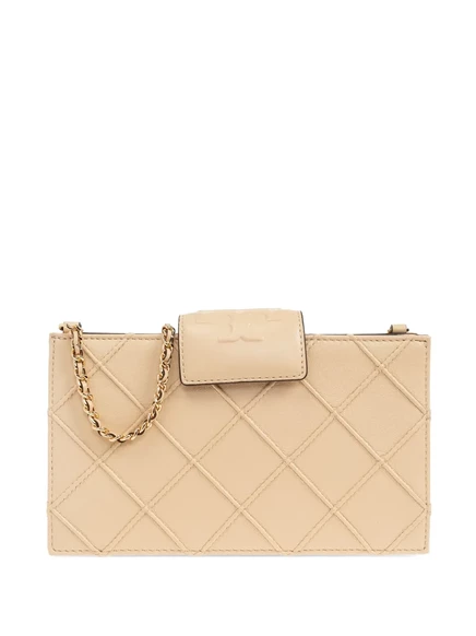 Женский клатч Tory Burch Fleming, светло-бежевый
