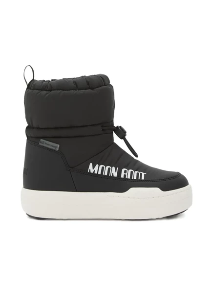 Детские сапоги Moon Boot Kids Park Strap стеганые, черные