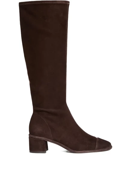 Сапоги до колена с круглым носком Tory Burch 55 мм brown