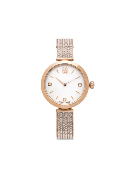 Женские часы Swarovski Illumina 27 мм, бело-золотистые