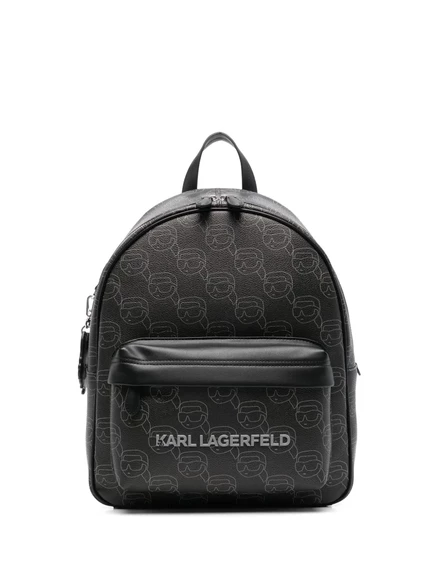 Рюкзак с монограммой Karl Lagerfeld Ikon black