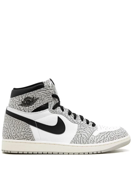 Кроссовки Jordan Air Jordan 1 High OG White Cement, серые