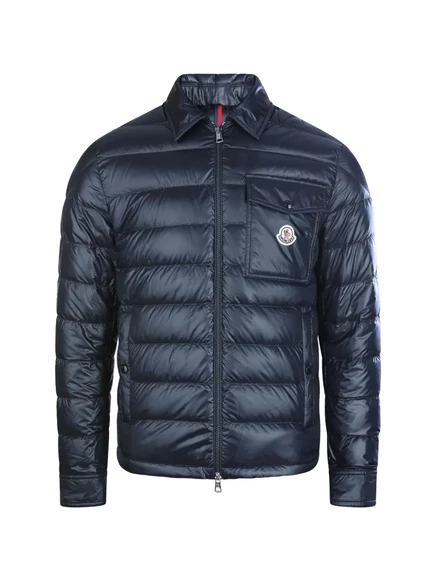 Мужская стеганая куртка Moncler Mourillon, синяя