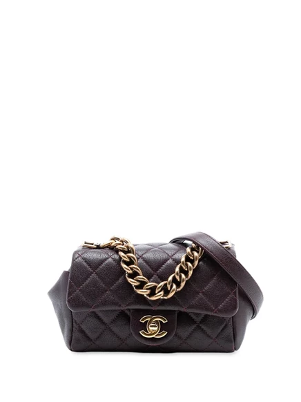 Сумка Chanel Pre-Owned Mini Trapezio, красная