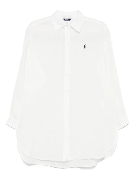 Женское пляжное платье Polo Ralph Lauren с логотипом, белое