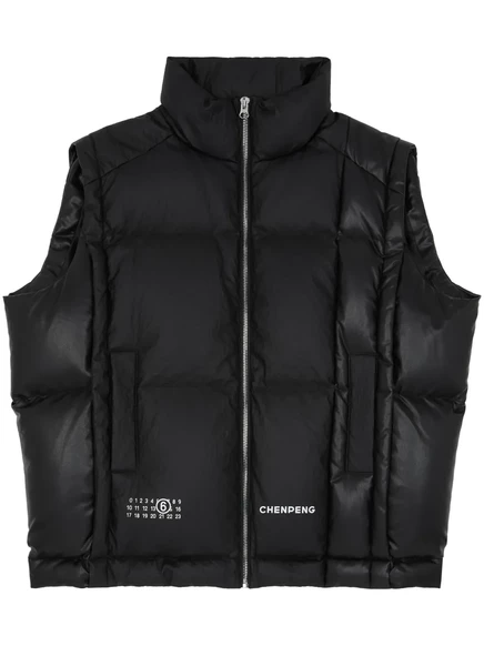 Мужской пуховый жилет MM6 Maison Margiela x Chen Peng, черный