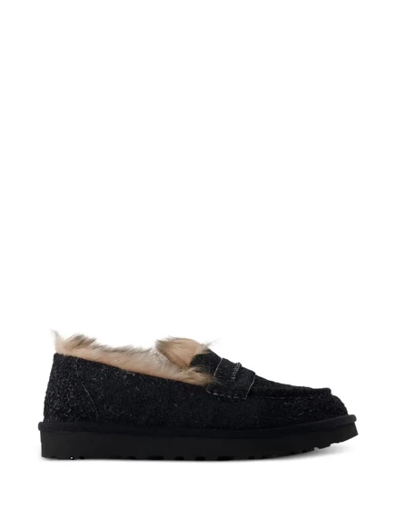 Женские лоферы Ugg Ellis с меховой отделкой, черные