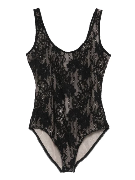 Женское кружевное боди Zimmermann, черное