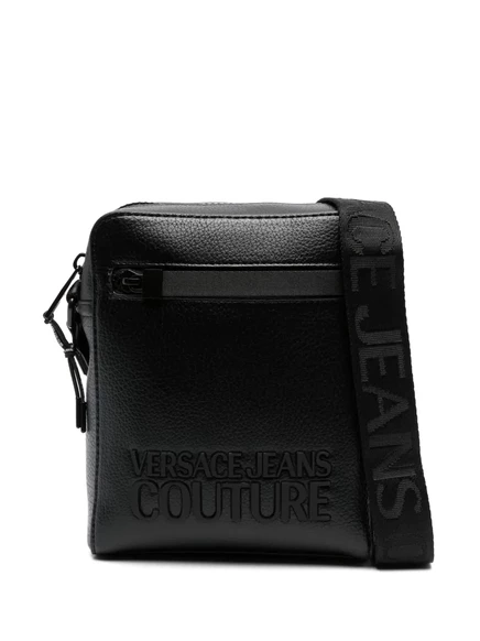 Сумка через плечо с логотипом Versace Jeans Couture и надписью black