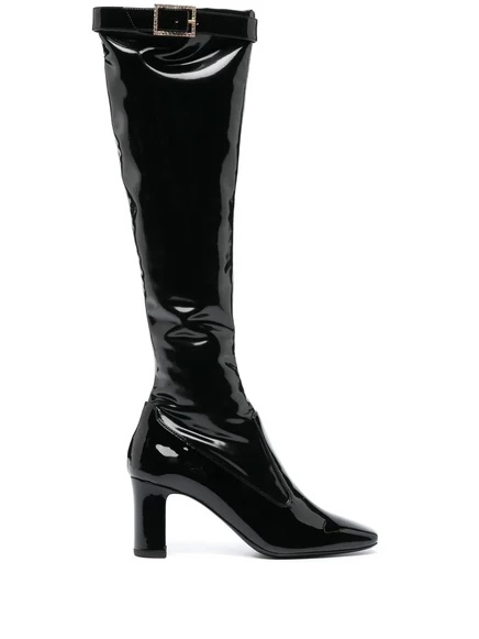 Женские сапоги Saint Laurent Elle до колена, черные