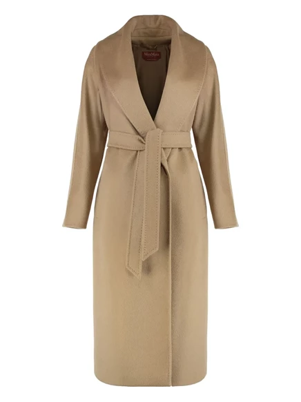 Женское однобортное пальто Max Mara с поясом