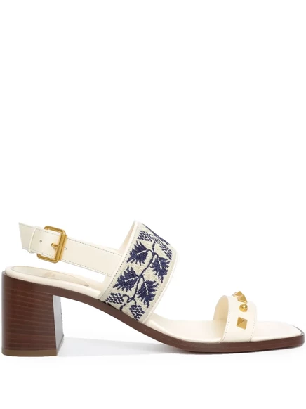 Босоножки Valentino Garavani 60 мм Rockstud white