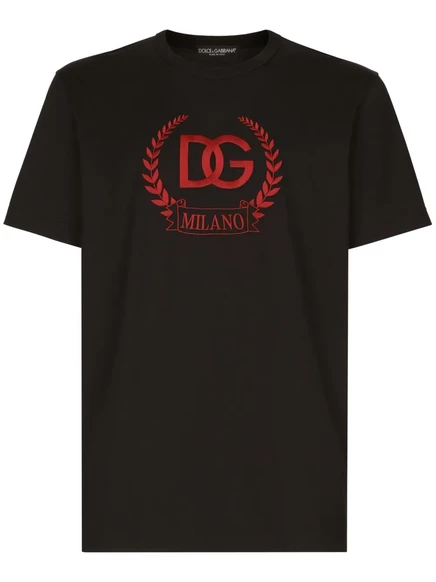 Мужская футболка Dolce & Gabbana с логотипом, черная