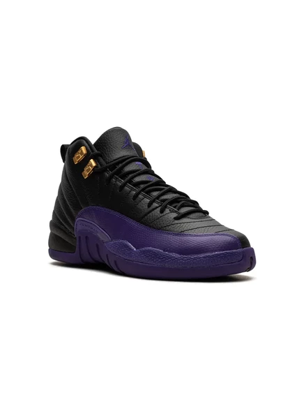 Кроссовки для мальчиков Jordan 12 Retro, черно-фиолетовые