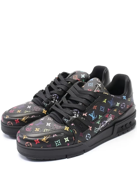 Кроссовки с монограммой x от Louis Vuitton, бывшие в употреблении у Takashi Murakami black