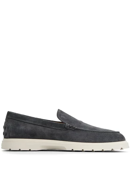 Мужские замшевые лоферы Tod's, серые