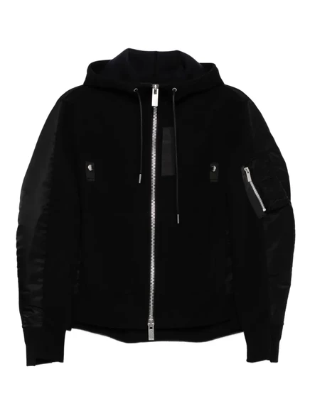 Женская куртка Sacai оверсайз, черная