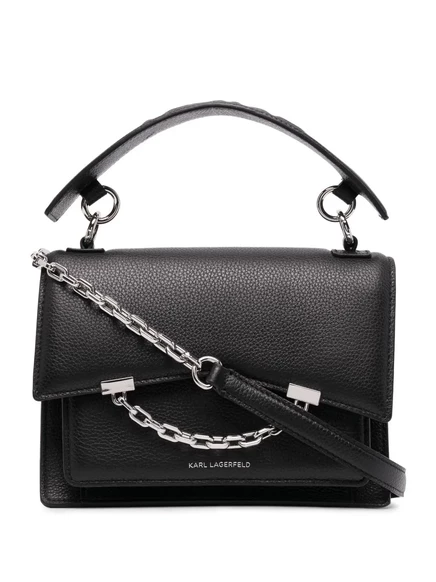Женская сумка Karl Lagerfeld K/Seven через плечо из зернистой кожи, черная