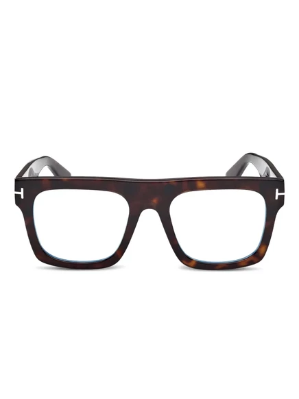 Мужские очки TOM FORD EYEWEAR с клипом, коричневые
