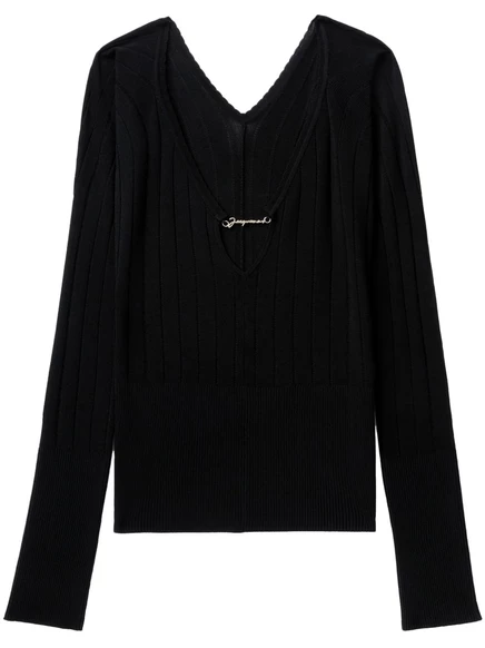 Женский джемпер Jacquemus Le Haut Pralu, чёрный