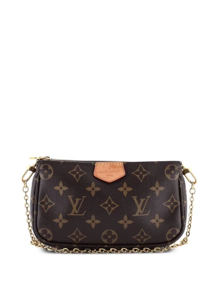Сумочка Louis Vuitton Multi Pochette монограмм, коричневая