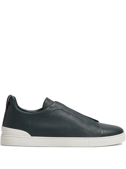 Мужские слипоны Zegna Secondskin Triple Stitch, синие