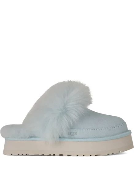 Женские мюли Ugg Disquette Chalet с меховой отделкой, синие