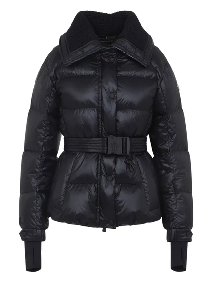 Женская куртка Moncler Grenoble с поясом, синяя