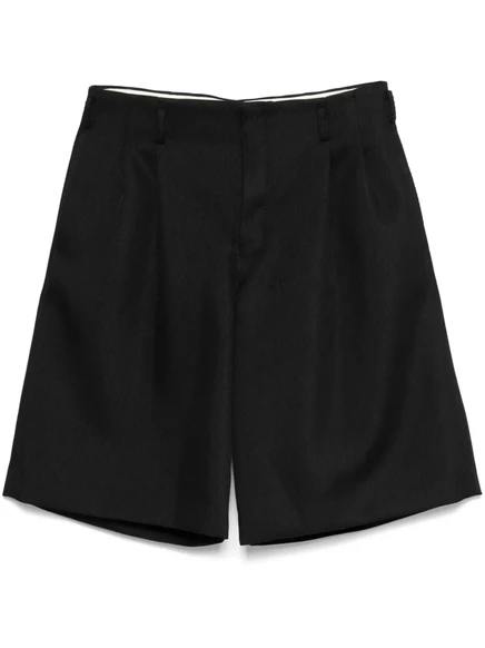 Мужские шорты Comme des Garons Homme Plus из твилла, черные