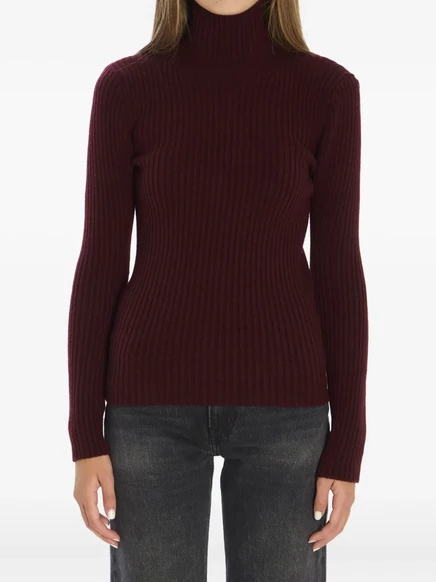 Женский свитер Max Mara с высоким воротом, красный
