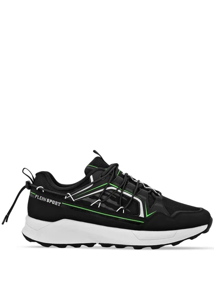 Унисекс кроссовки Plein Sport панельные, черные