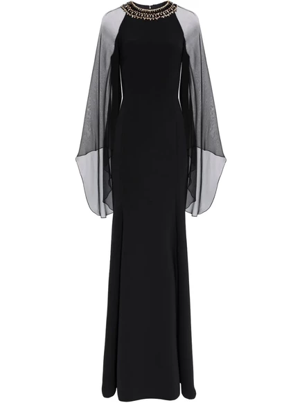 Женское макси-платье Jenny Packham Charma, черное