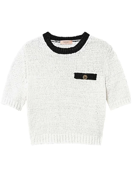 Женский укороченный джемпер Twinset, разноцветный