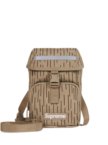 Мужская сумка через плечо Supreme, бежевая