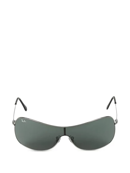 Мужские очки-маска Ray-Ban Highstreet Shield, серебристые