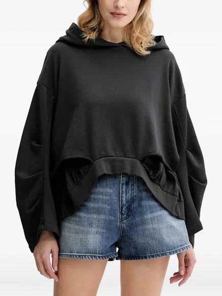 Женское худи Pinko с вырезами, черное