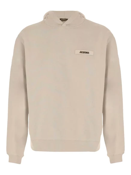 Мужское худи Jacquemus The Gros Grain с логотипом, бежевое