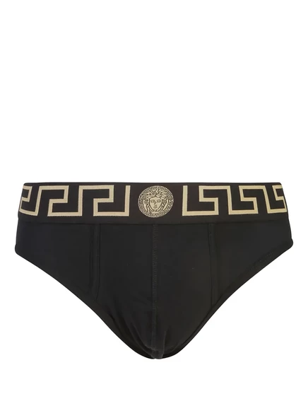 Мужской набор трусов Versace Greca Medusa Head, черный