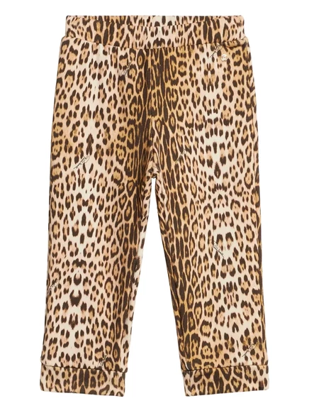 Roberto Cavalli Junior Jaguar-леггинсы с принтом brown