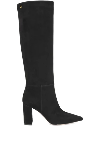 Женские кожаные сапоги Gianvito Rossi 85 мм, черные