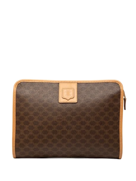 Унисекс клатч Celine Pre-Owned Macadam 2011, коричневый