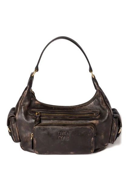 Сумка через плечо с карманом Miu Miu brown