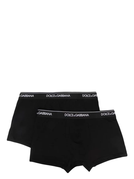 Мужские боксеры Dolce & Gabbana хлопковые, черные, 2 шт.