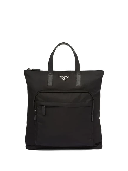 Мужская сумка-тоут Prada Re-Nylon Saffiano, черная